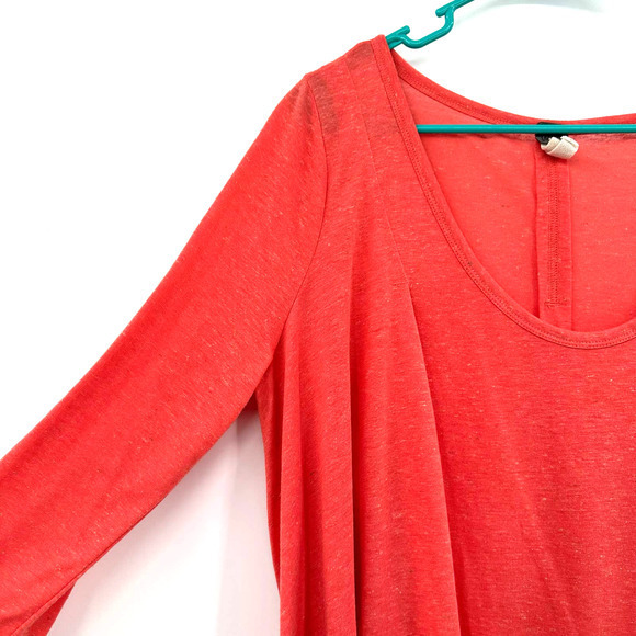 We the Free size small oversized orange red top‎ - Picture 4 of 6
